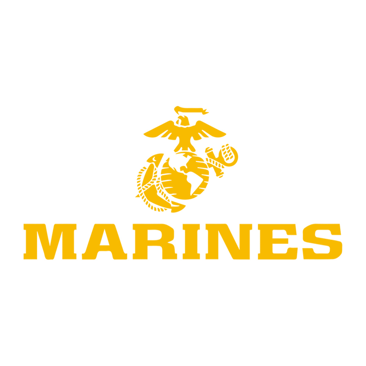 Closeout Gold EGA Marines Long Sleeve Tee