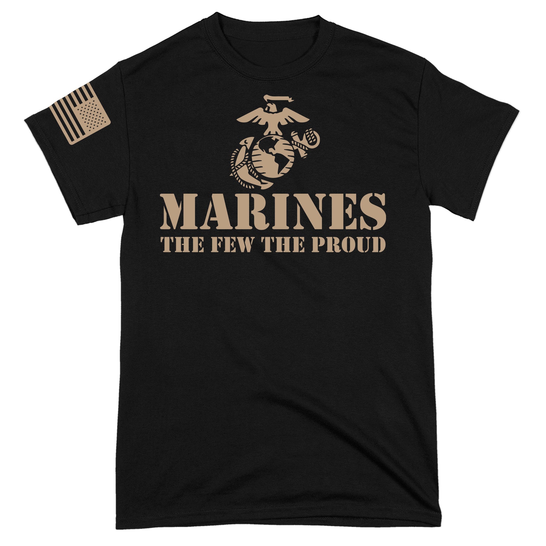 Premium Flag Sleeve Drop Desert The Few The Proud Tee