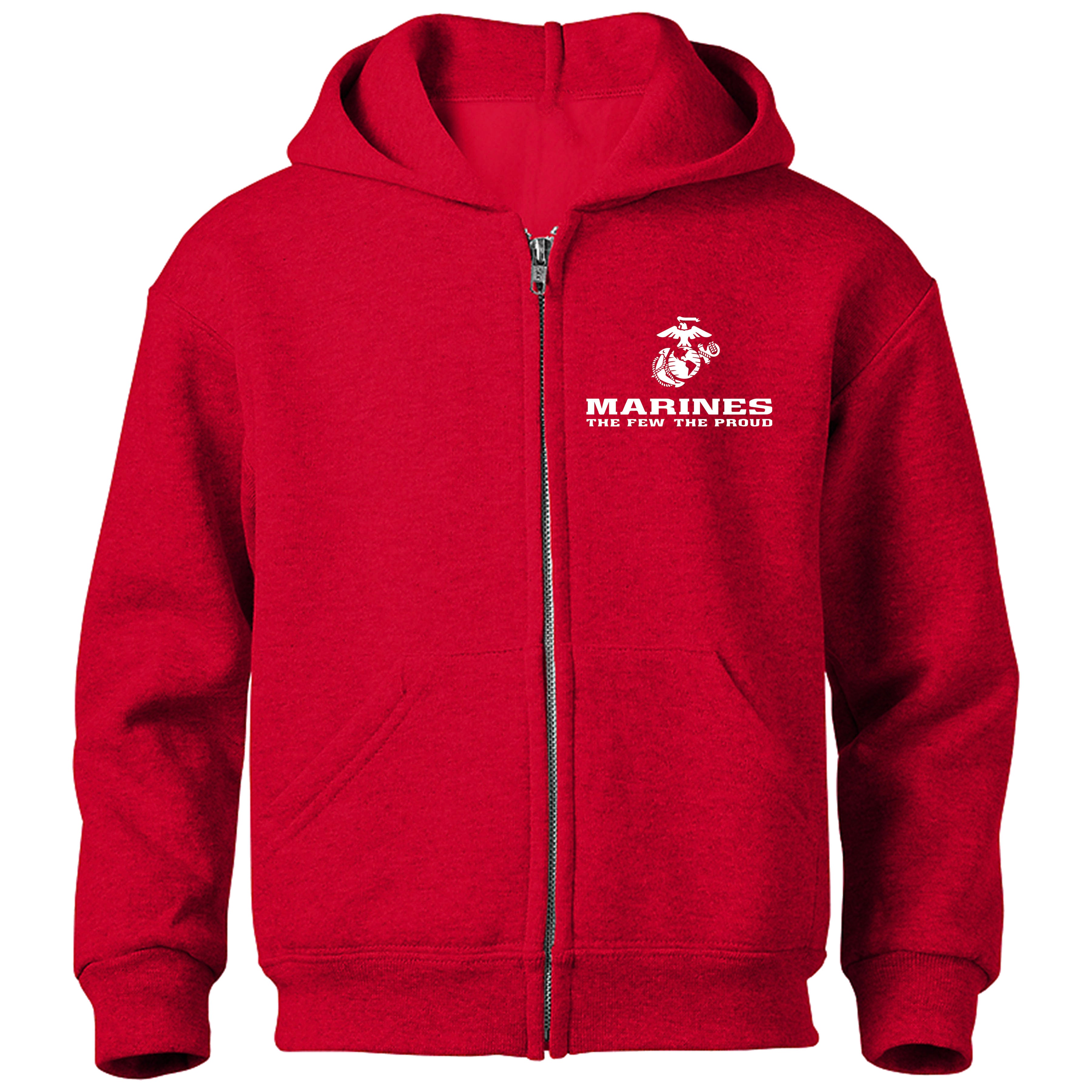 Marine corps zippered clearance hoodie