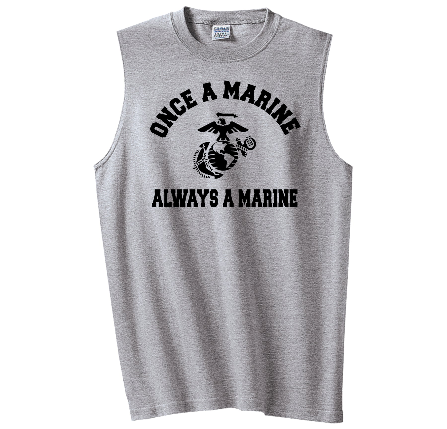 Once A Marine, Always A Marine Core Cotton Sleeveless Tee