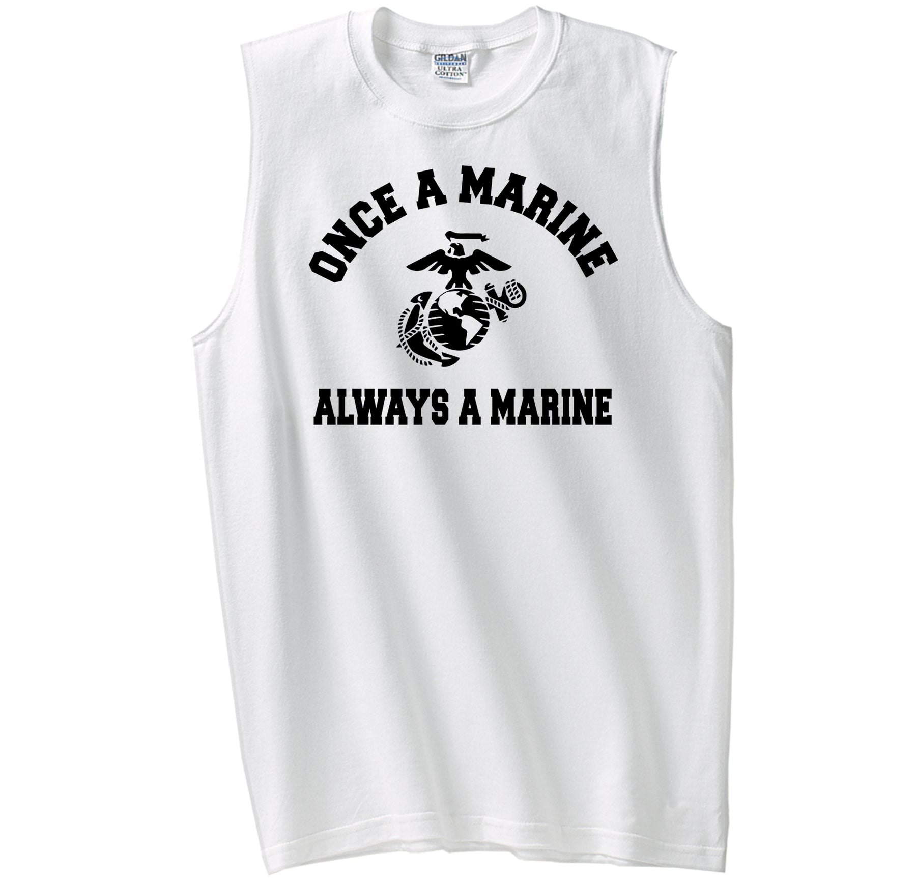Once A Marine, Always A Marine Core Cotton Sleeveless Tee