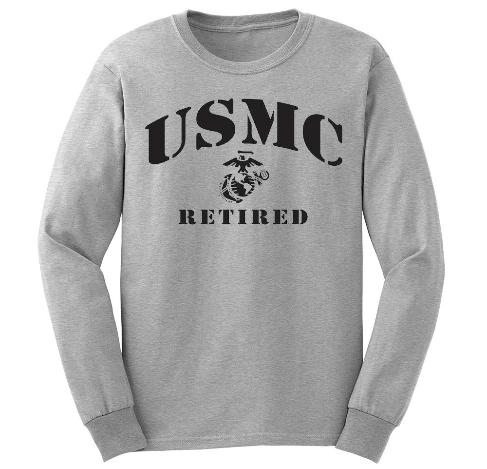 USMC Retired Marine Long Sleeve Tee
