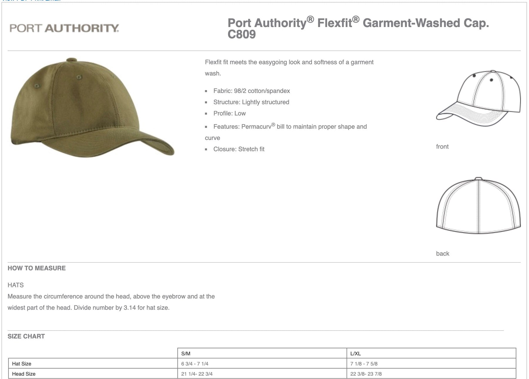 Two Color EGA Embroidered USMC Desert FlexFit Hat