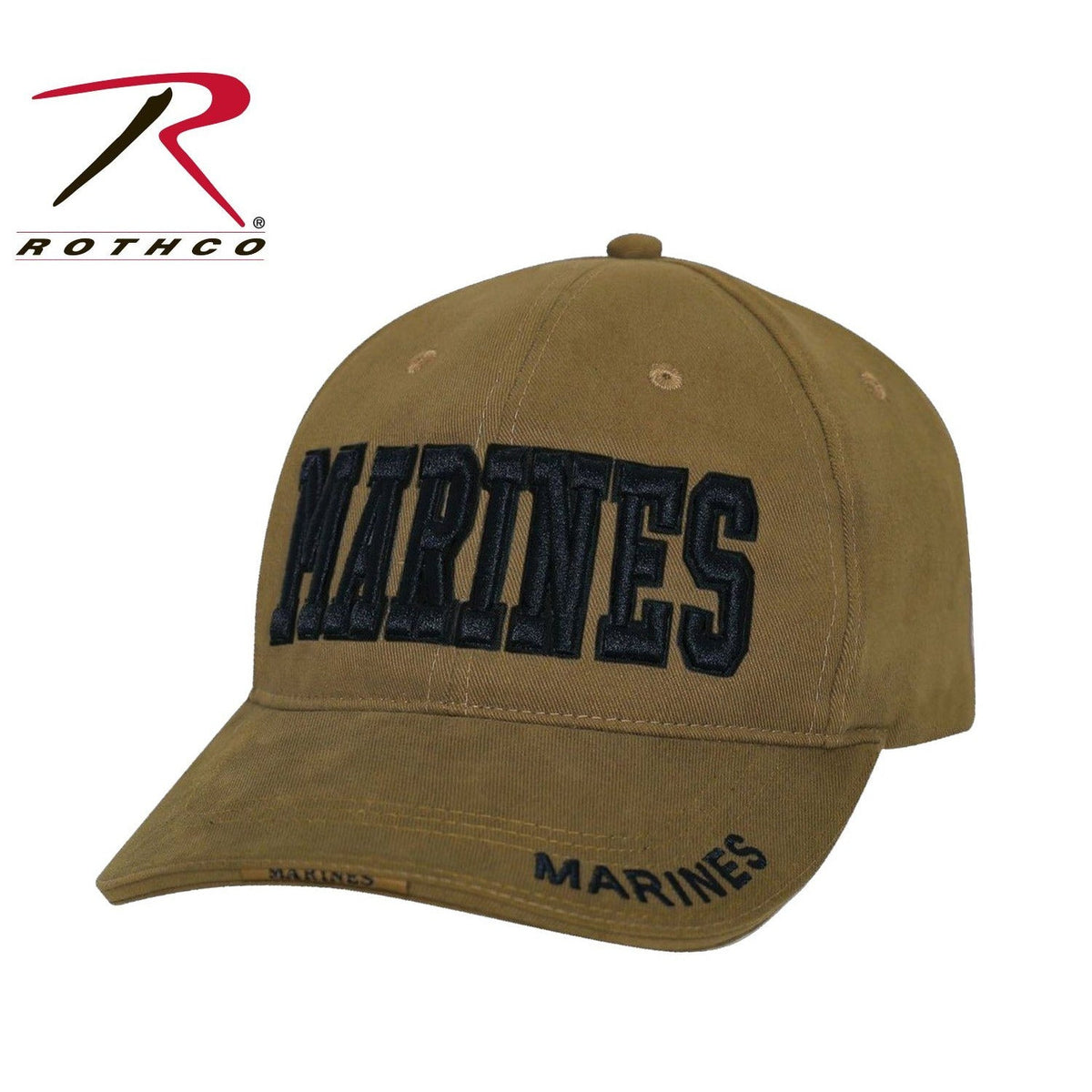 XCPT CLOSEOUT Deluxe Marines Coyote Brown Low Profile Cap - Marine Corps Direct