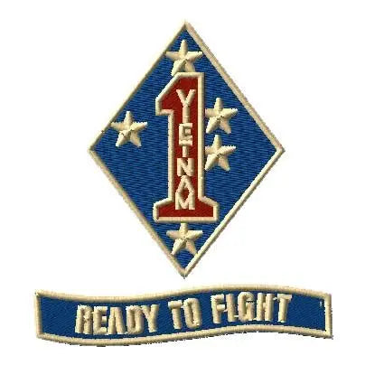 1st Mar Vietnam Div "Ready to Fight" Embroidered Performance Polo