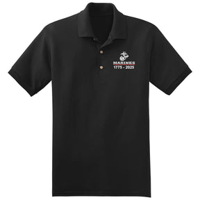 USMC 250 Years Embroidered Polo