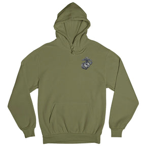 Aluminum EGA Embroidered Hoodie - Marine Corps Direct