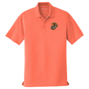 Marines EGA Embroidered Spring Performance Polo