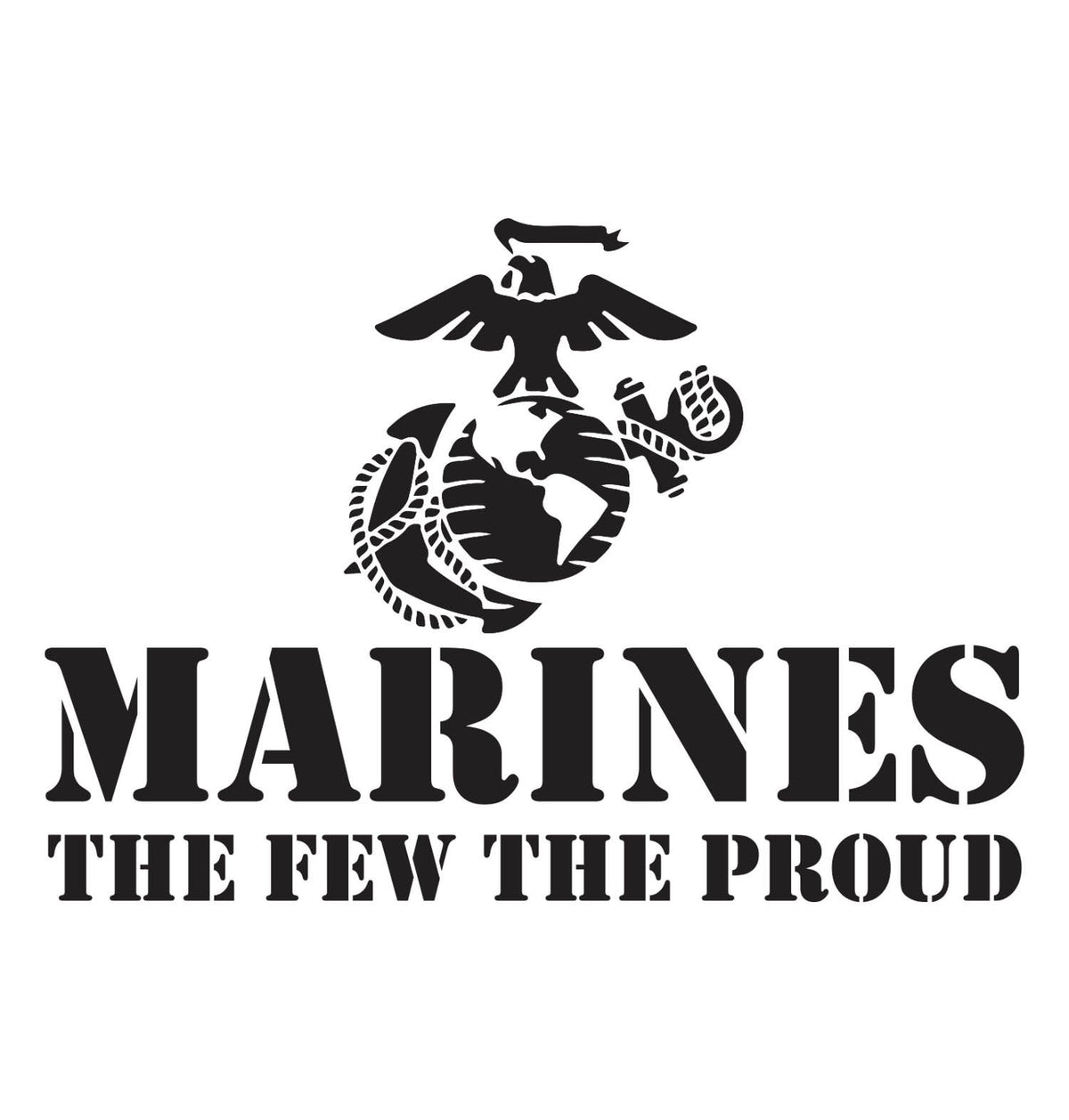 Marines The Few The Proud Heather Military Green Tee