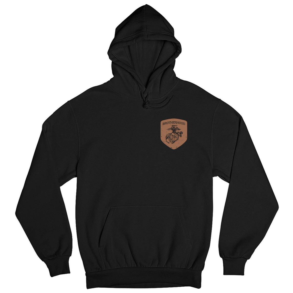 Closeout Marines Coyote Brown  Distressed Brotherhood Hoodie