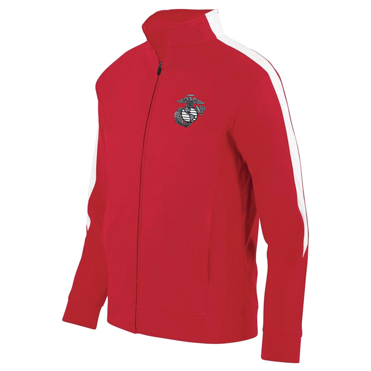 Aluminum EGA Embroidered Red/White Full Zip Jacket