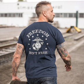 Closeout Freedom Isn’t Free Navy 2-Sided Tee