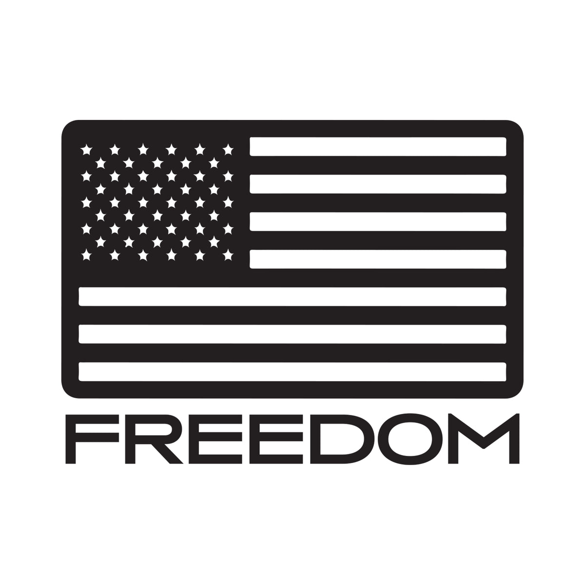 Freedom Flag Chest Seal Military Tee
