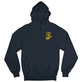 Gold Old School Heritage EGA Embroidered Hoodie