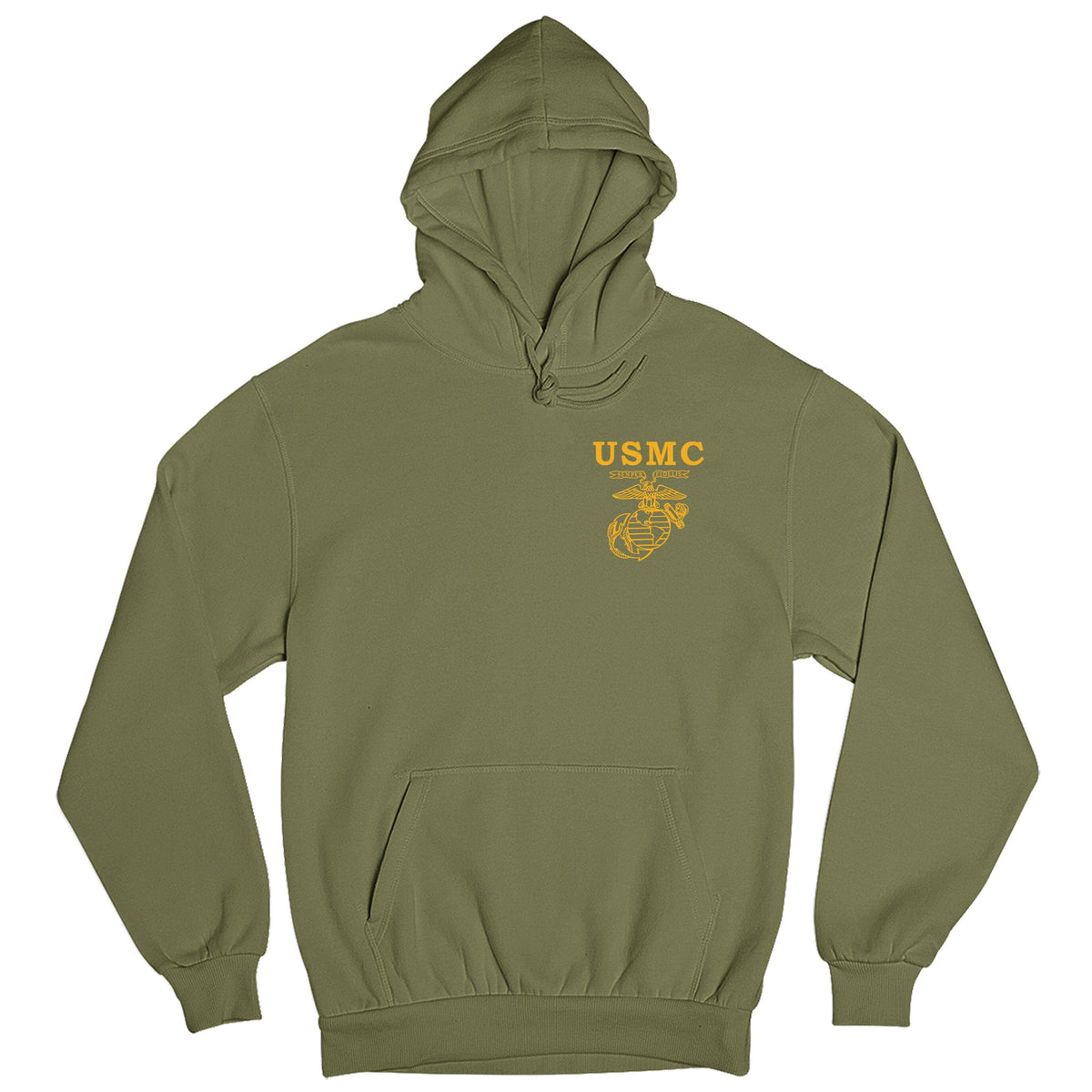 Gold Old School Heritage Chest Seal Hoodie