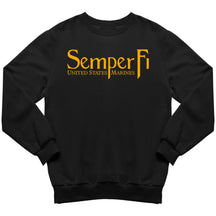 Marines Gold Semper Fi Marines Sweatshirt