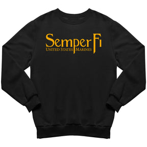 Marines Gold Semper Fi Marines Sweatshirt