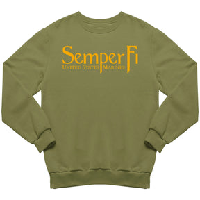 Marines Gold Semper Fi Marines Sweatshirt