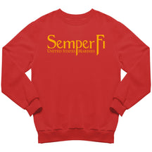 Marines Gold Semper Fi Marines Sweatshirt