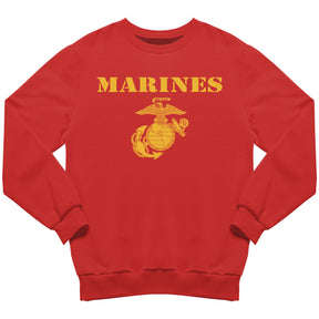 Gold Vintage Marines Sweatshirt