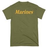 Closeout Military Green Gold Marines Tee