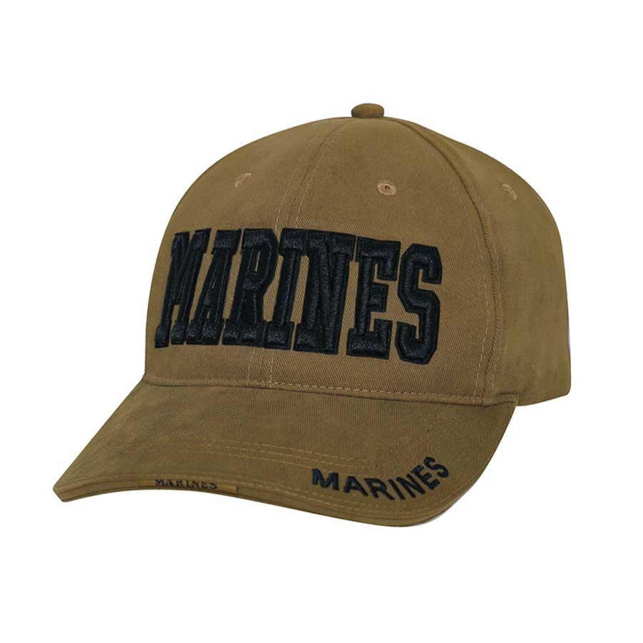 XCPT CLOSEOUT Deluxe Marines Coyote Brown Low Profile Cap - Marine Corps Direct