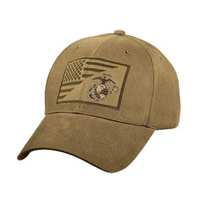 Split Flag & EGA Low Profile USMC Hat - Marine Corps Direct