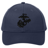 Marines Black EGA Embroidered Navy Hat