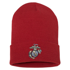 Eagle, Globe and Anchor Embroidered Knit Beanie