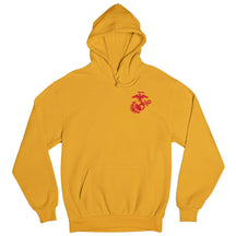 Marines Red EGA Chest Seal Hoodie