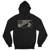 Marines Sand EGA & Split U.S. Flag Hoodie