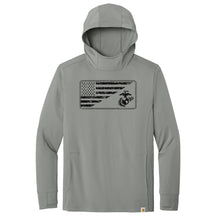 Marines Split Flag & EGA Carhartt Sun Defender Hooded Long Sleeve T-Shirt