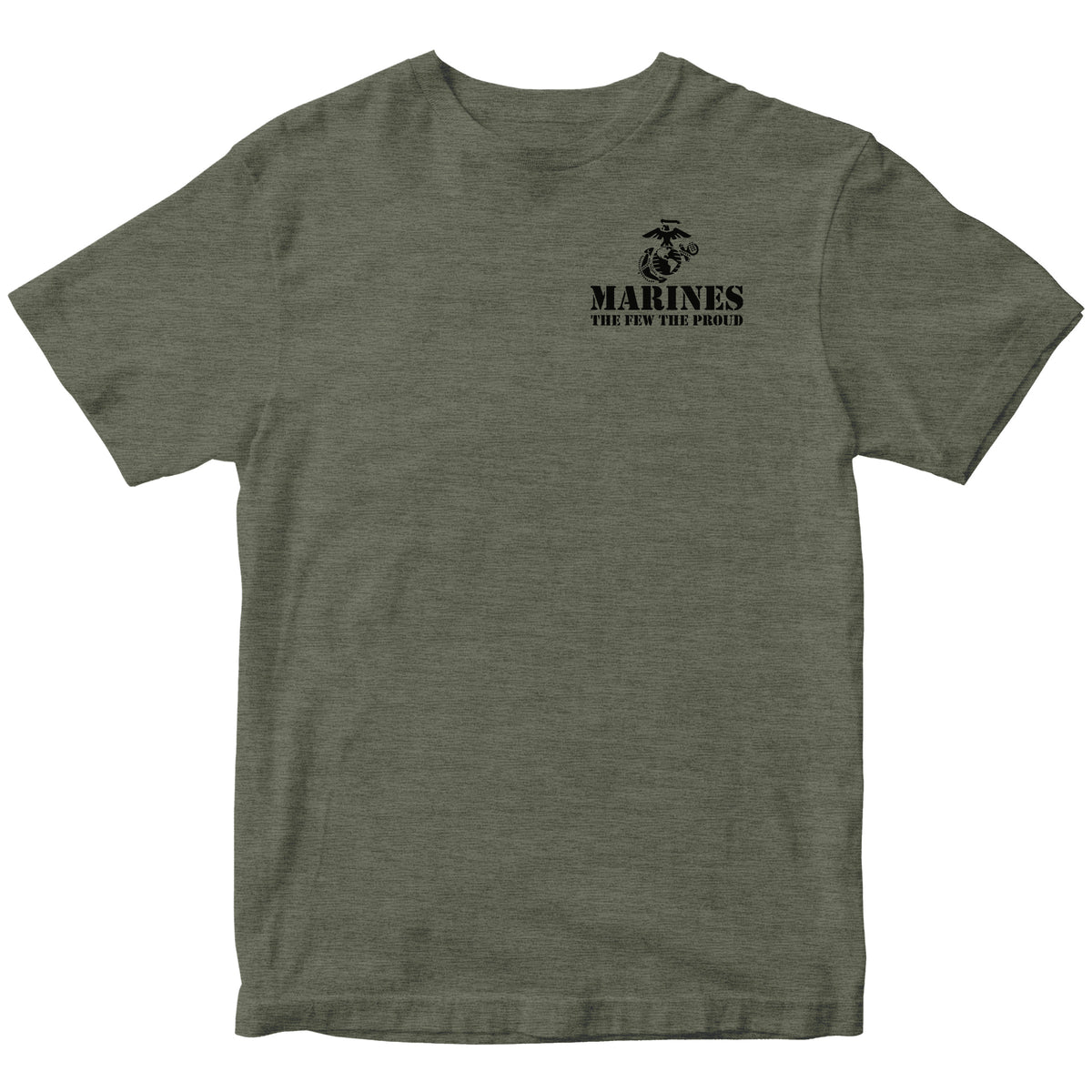 Marines The Few The Proud Heather Military Green Tee