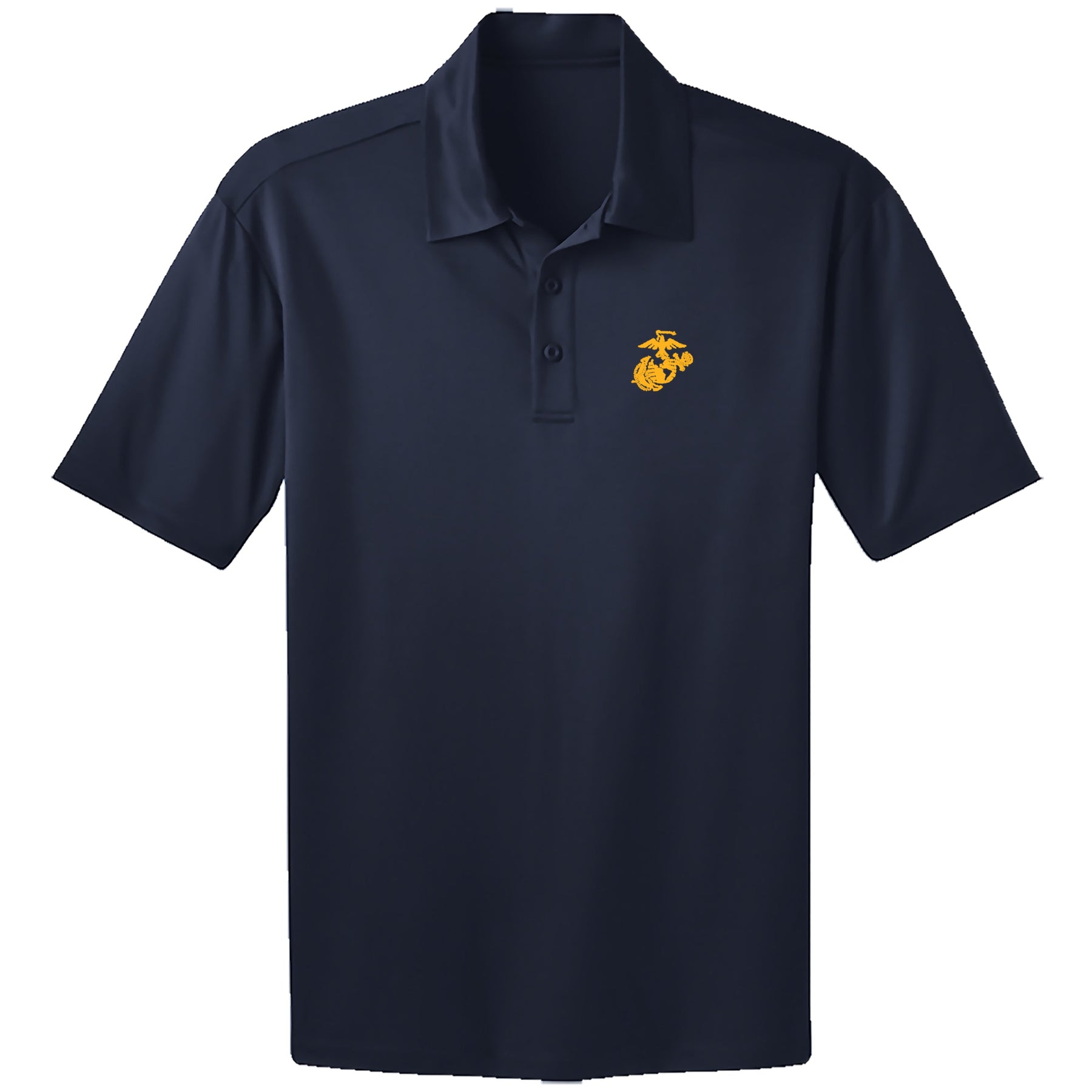 Marines Gold EGA Embroidered Performance Polo