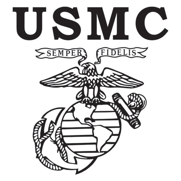Marines Old School Heritage Chest Seal Hoodie