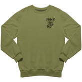 Marines Old School Heritage Chest Seal Sweatshirt