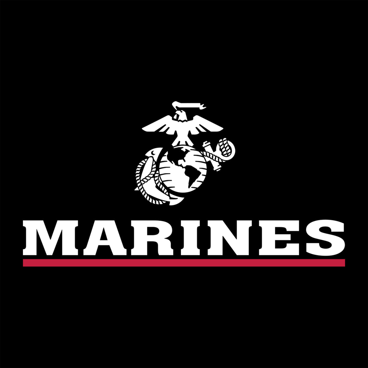 Marines Red Line Long Sleeve Tee