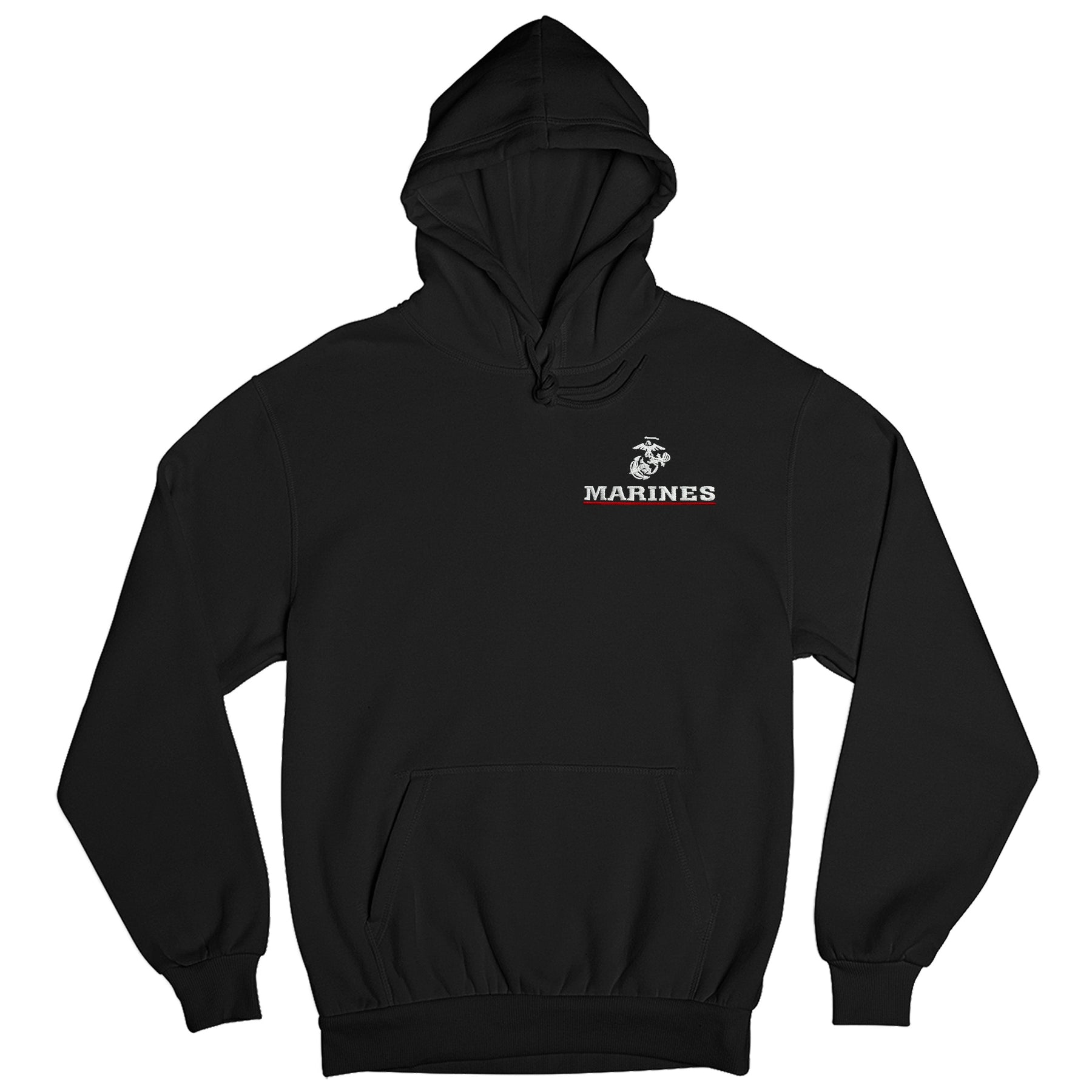 Marines Red Line Embroidered Hoodie