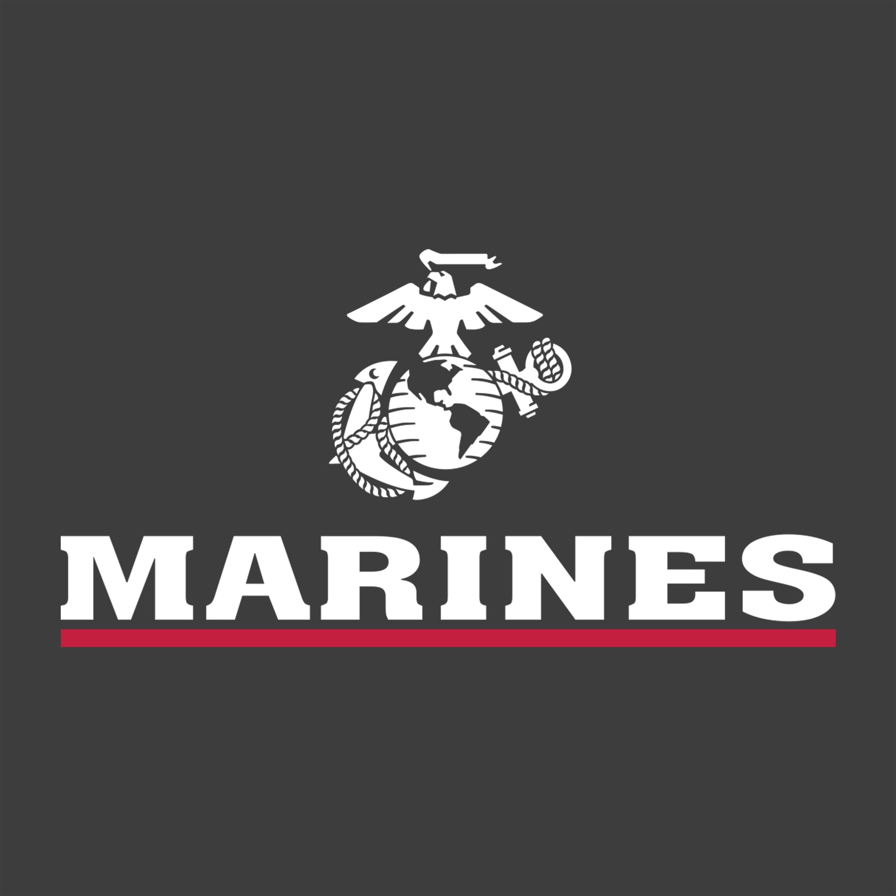 Marines Red Line Woodland Khaki Hoodie