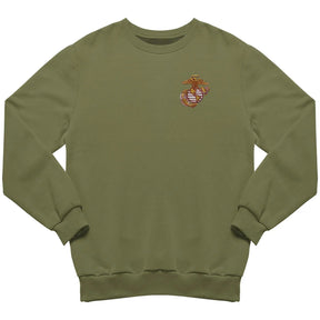 Scarlet & Gold EGA Embroidered Sweatshirt - Marine Corps Direct