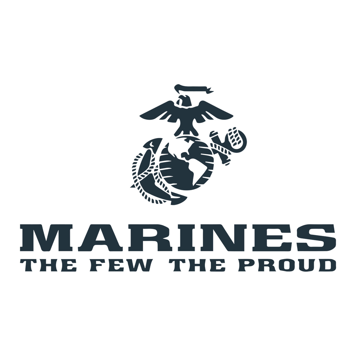 Marines Midnight Navy The Few The Proud Chest Seal Tee