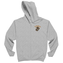 Tonal USMC EGA Embroidered Heavy Blend™ Full-Zip Hoodie - Marine Corps Direct