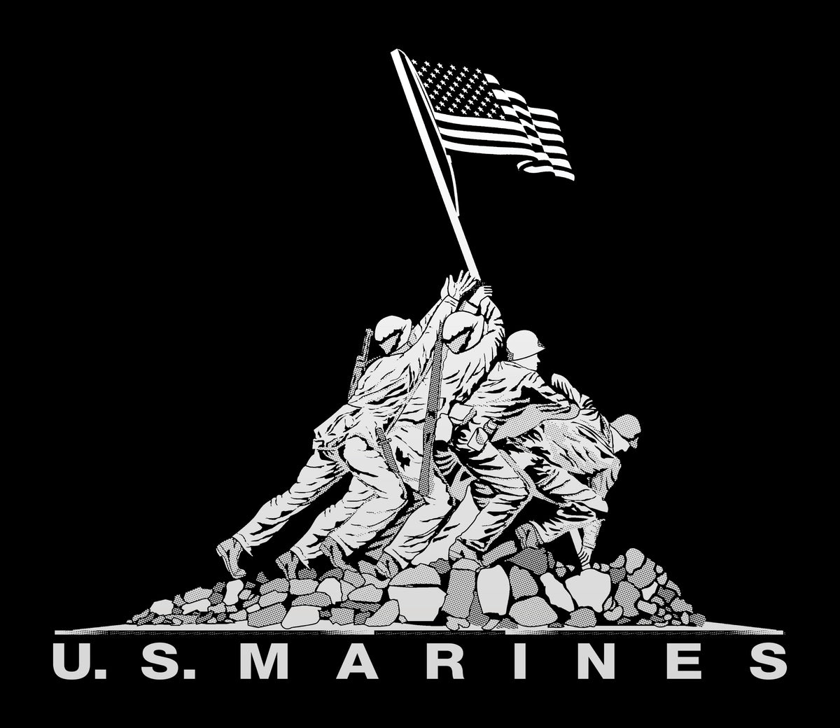 Marines Iwo Jima Performance Tee