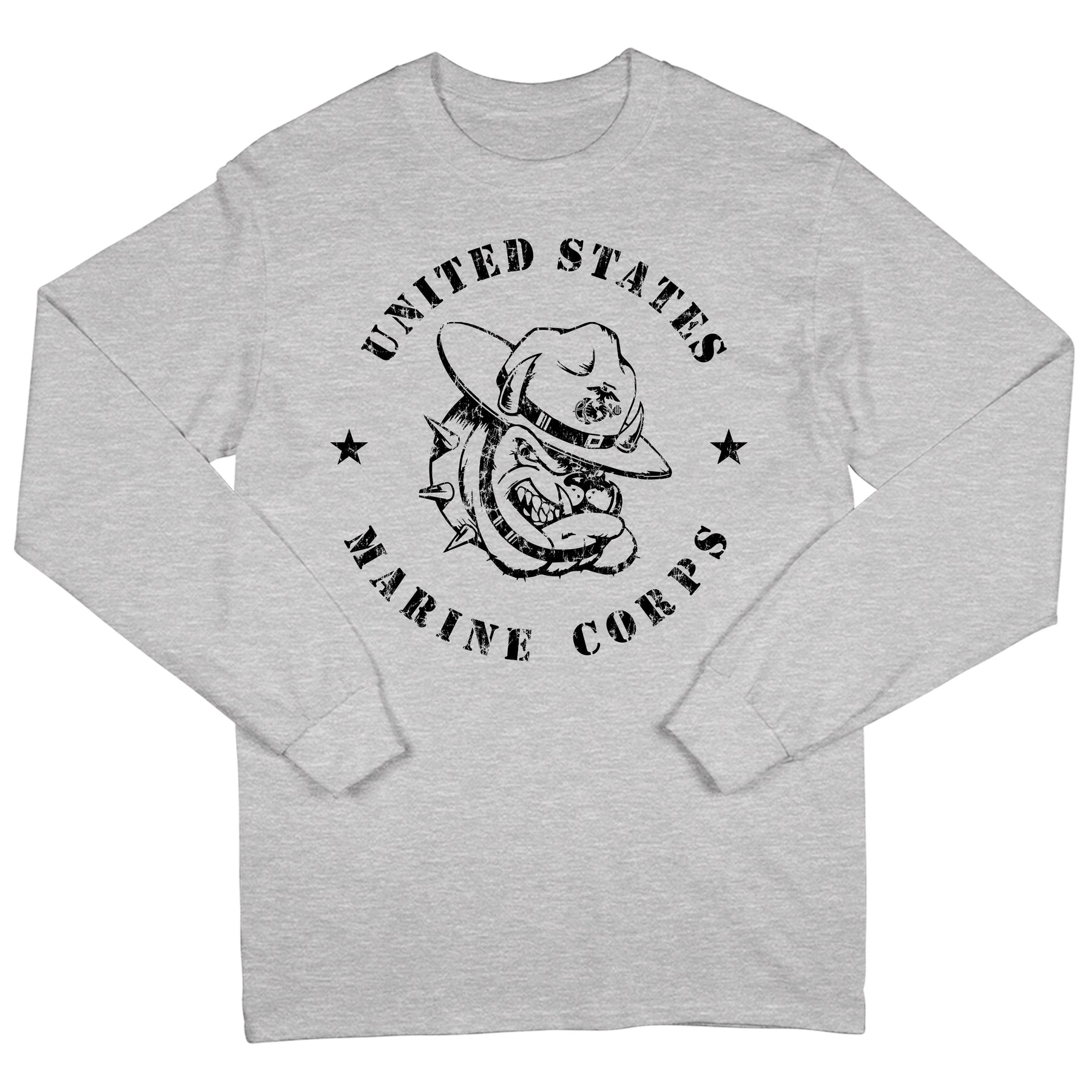 USMC Retro Bulldog Long Sleeve Tee