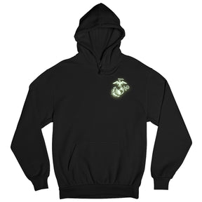 Marines Halloween Glow In The Dark EGA Chest Seal Hoodie