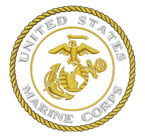 USMC Gold Seal Embroidered Polo