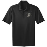 USMC Metal EGA Embroidered Performance Polo