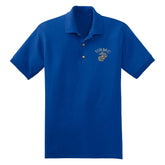 USMC Metal EGA Embroidered Polo - Marine Corps Direct