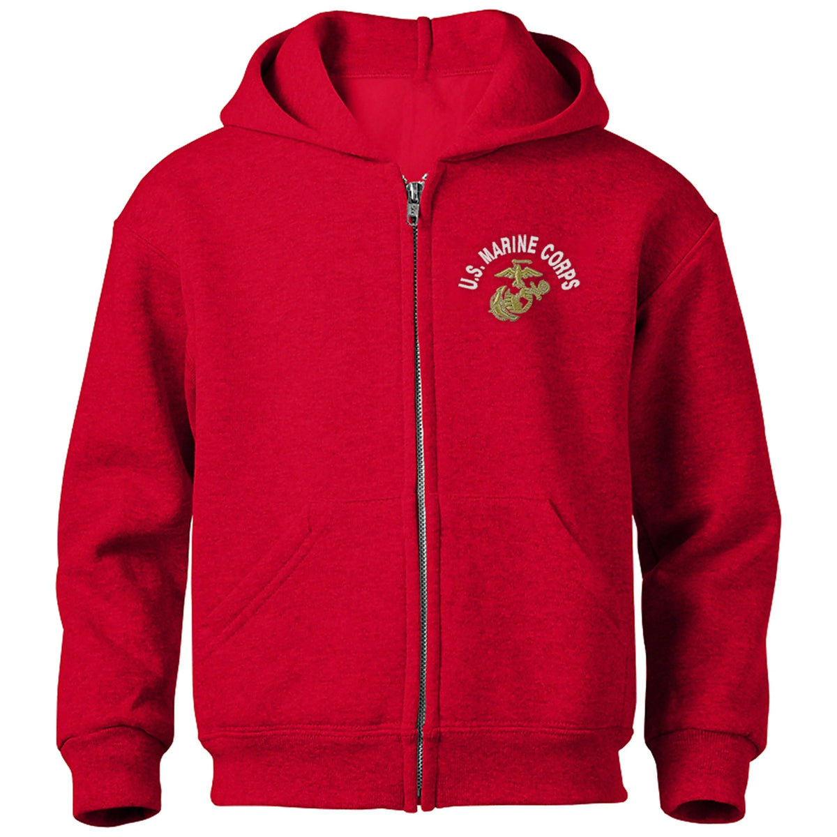 U.S. Marine Corps EGA Embroidered Full-Zip Hoodie (Corporal's Special)