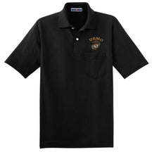 Tonal USMC EGA Embroidered Pocket Polo - Marine Corps Direct